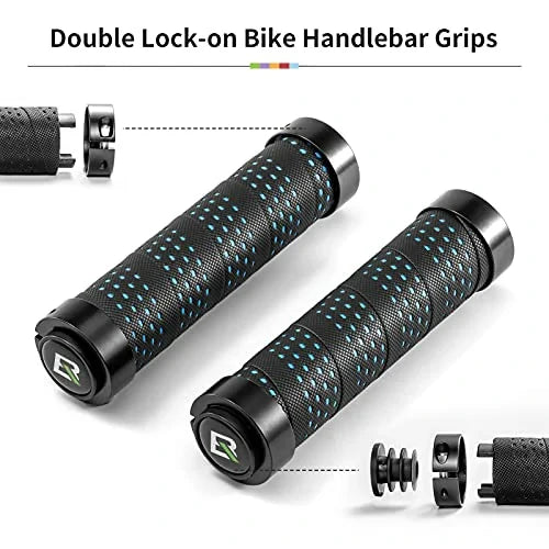 ROCKBROS Poignées de guidon antidérapantes poignées de vélo Lock-On Design poignées vélo