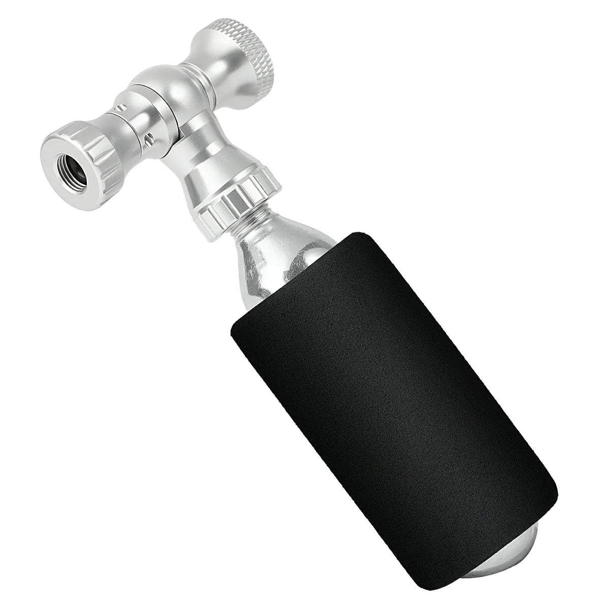 ROCKBROS Mini Pompe à Vélo avec Adaptateur CO₂ - Portable, Compatible Presta & Schrader, jusqu'à 80 PSI