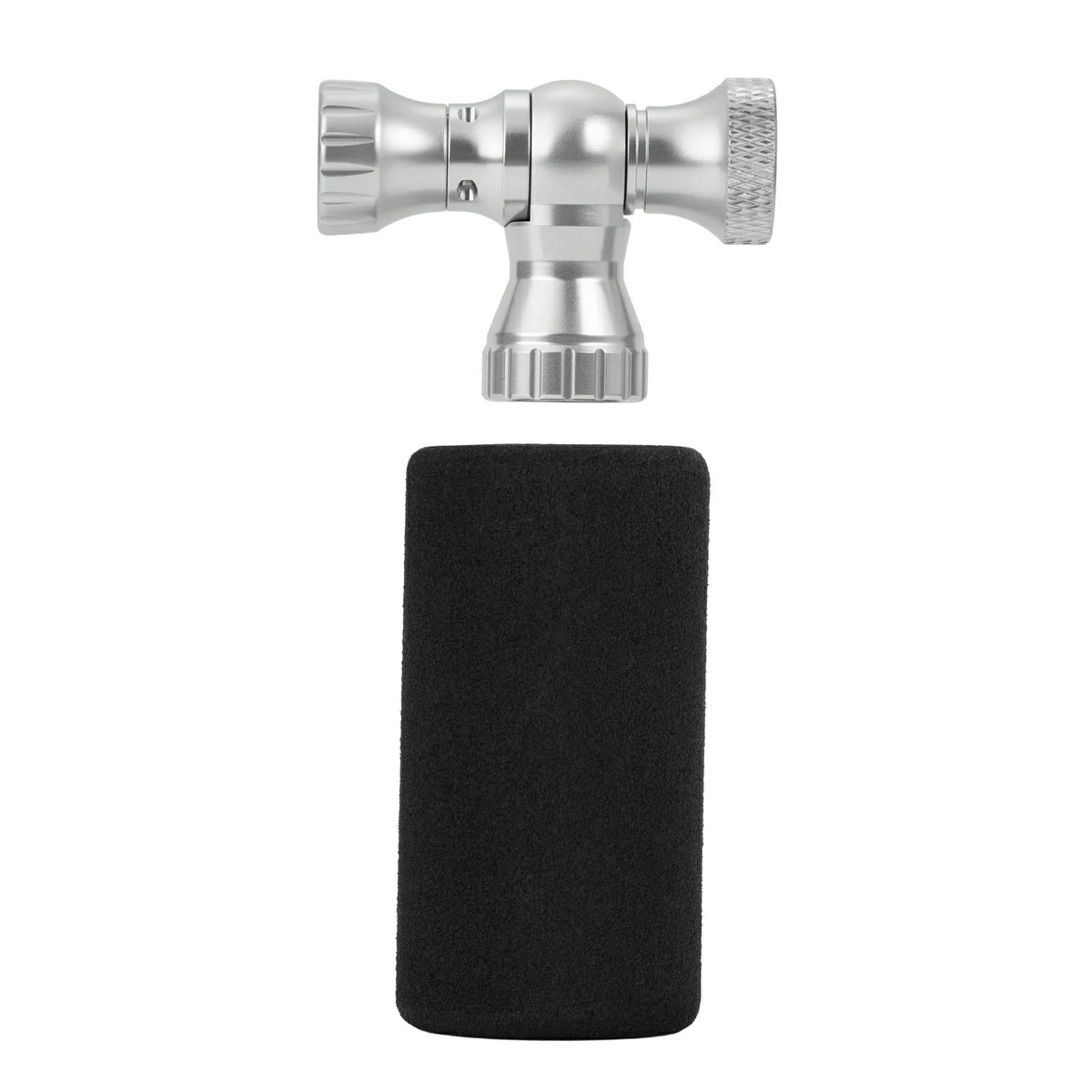 ROCKBROS Mini Pompe à Vélo avec Adaptateur CO₂ - Portable, Compatible Presta & Schrader, jusqu'à 80 PSI