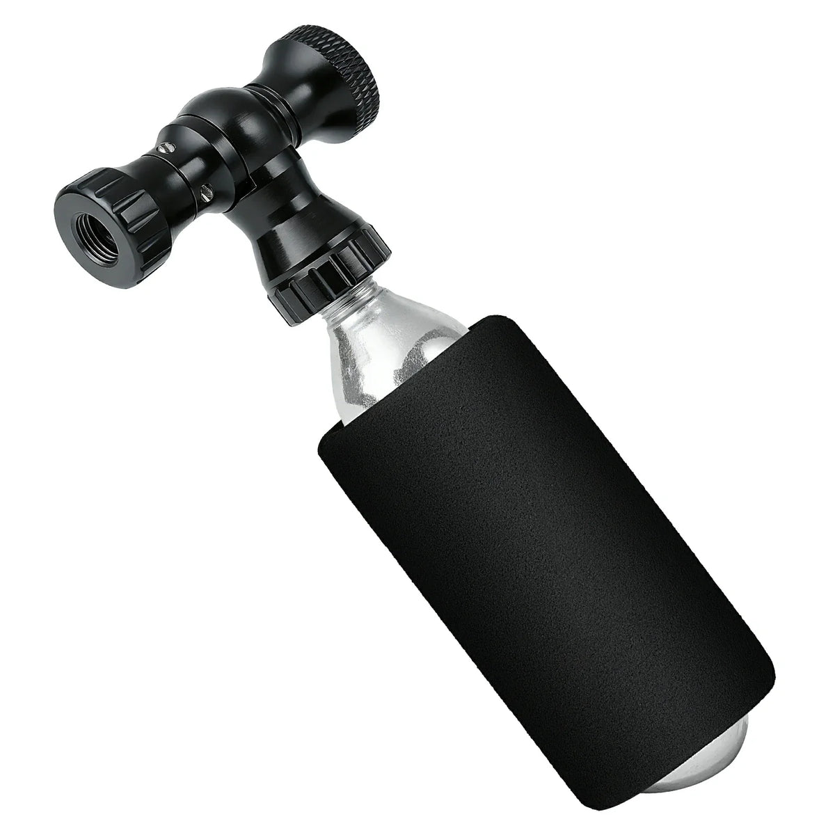 ROCKBROS Mini Pompe à Vélo avec Adaptateur CO₂ - Portable, Compatible Presta & Schrader, jusqu'à 80 PSI