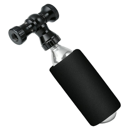 ROCKBROS Mini Pompe à Vélo avec Adaptateur CO₂ - Portable, Compatible Presta & Schrader, jusqu'à 80 PSI