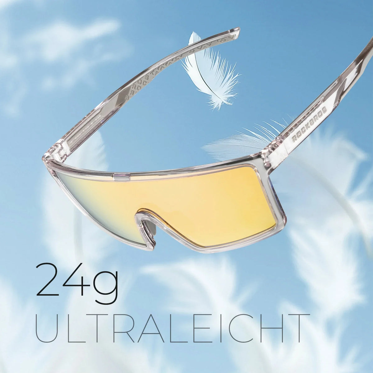 Lunettes de vélo polarisées ROCKBROS, UV400 avec monture TR90