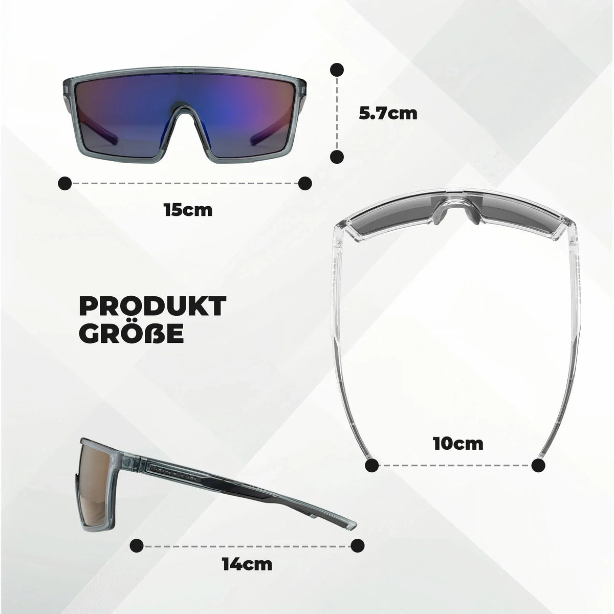 Lunettes de vélo polarisées ROCKBROS, UV400 avec monture TR90