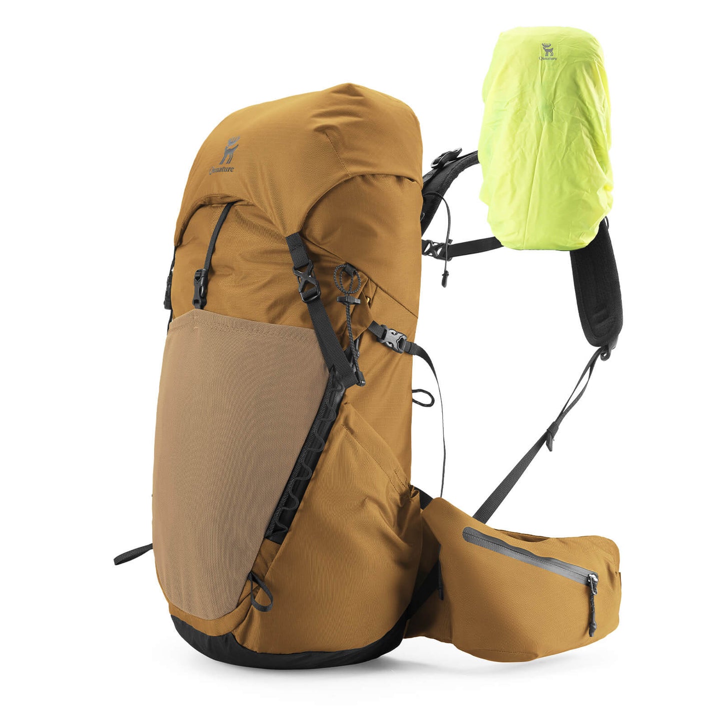 Sac à dos de randonnée respirant de 25 L - avec poche amovible et accès latéral Quantature