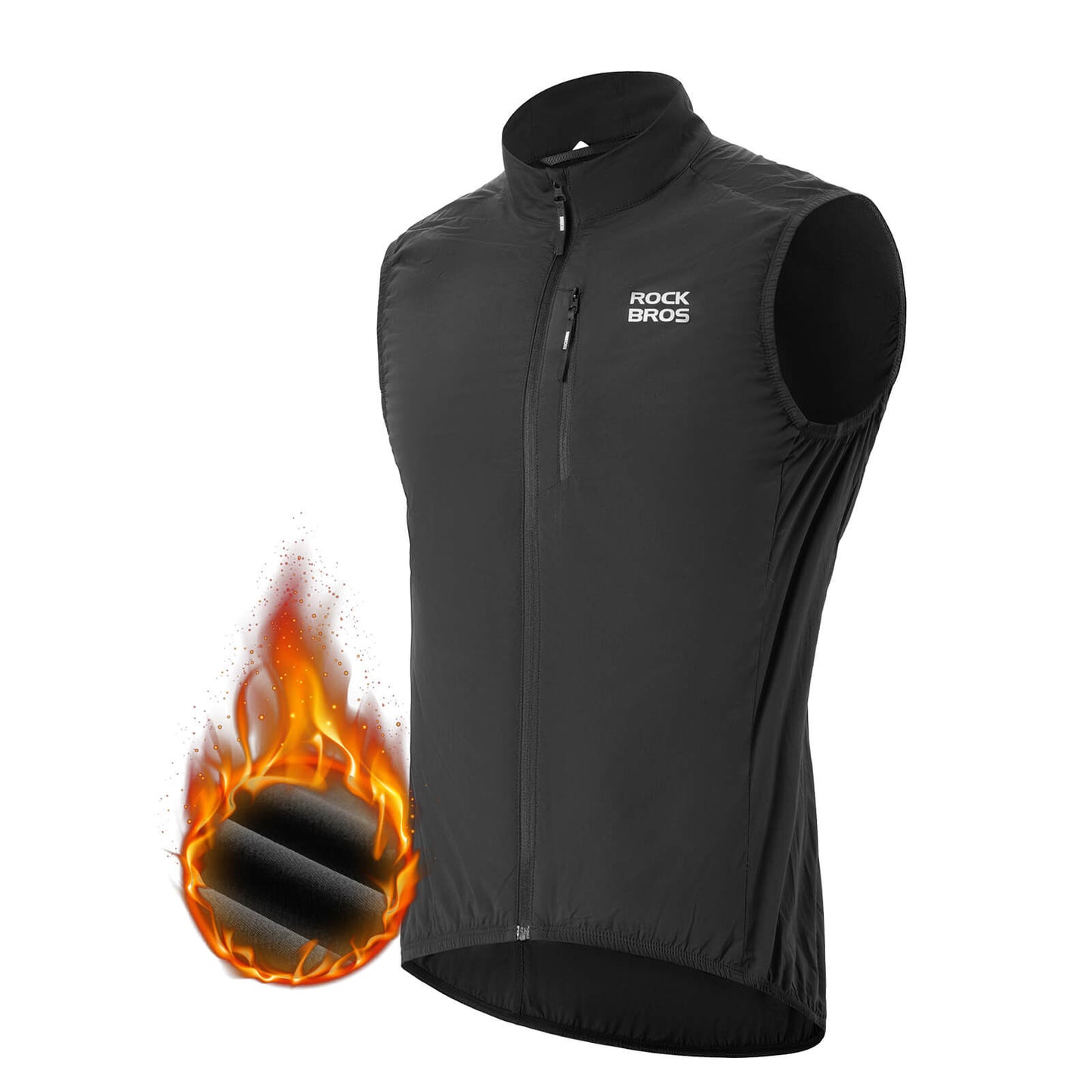 Gilet de cyclisme sans manches, veste de cyclisme, pliable, respirante, ROCKBROS