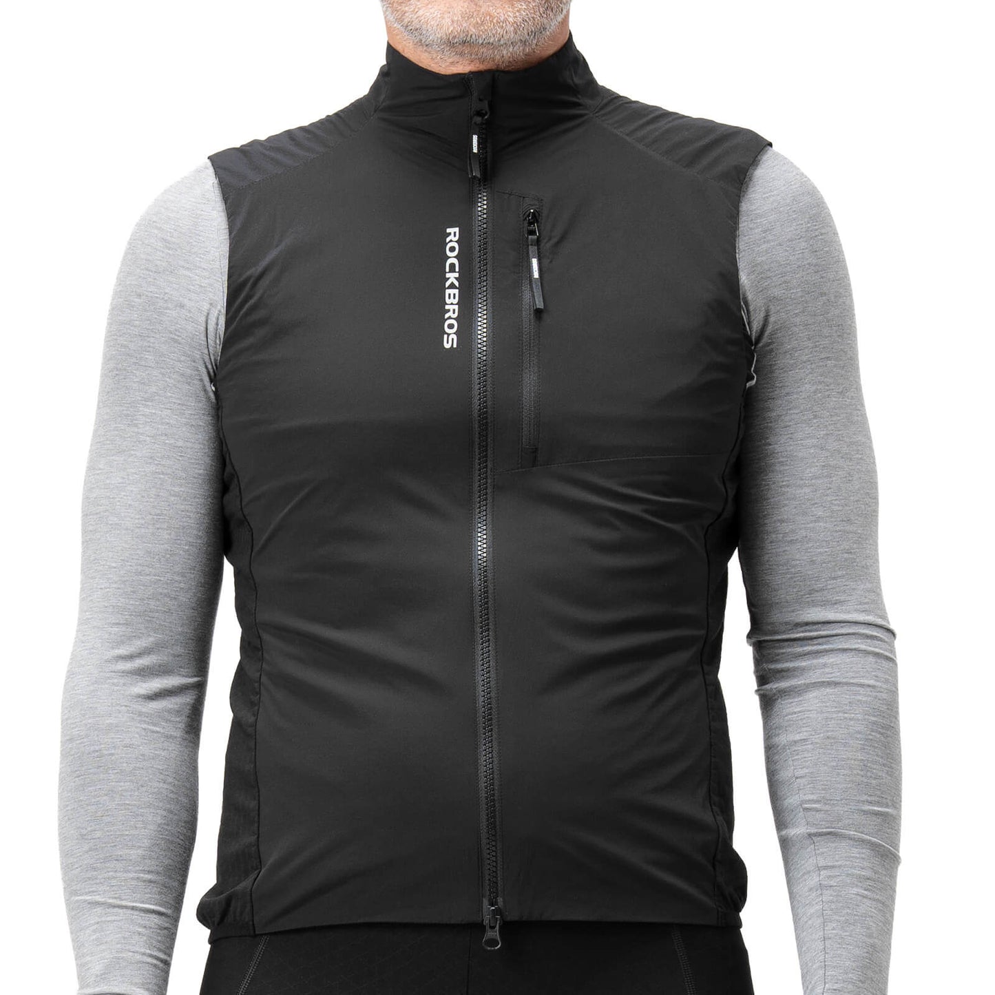 Gilet de cyclisme sans manches, coupe-vent, pliable et respirant ROCKBROS