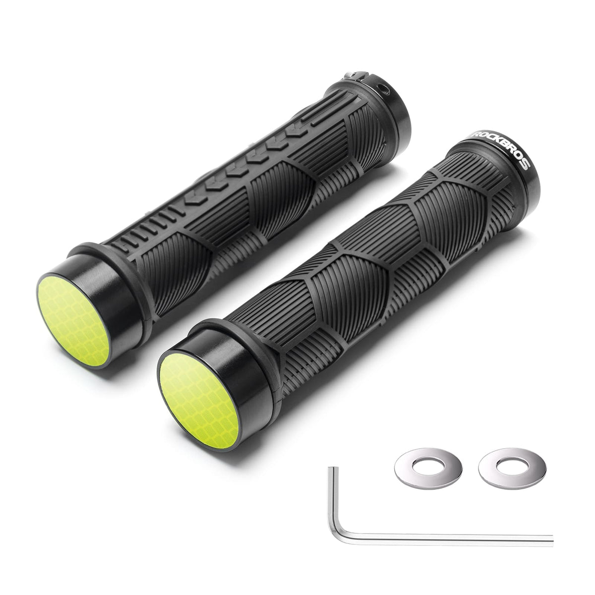 ROCKBROS Poignées de vélo à double serrage pour guidons de 22,2 mm
