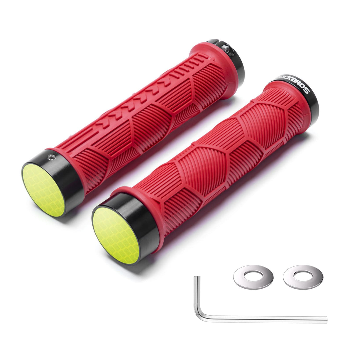 ROCKBROS Poignées de vélo à double serrage pour guidons de 22,2 mm