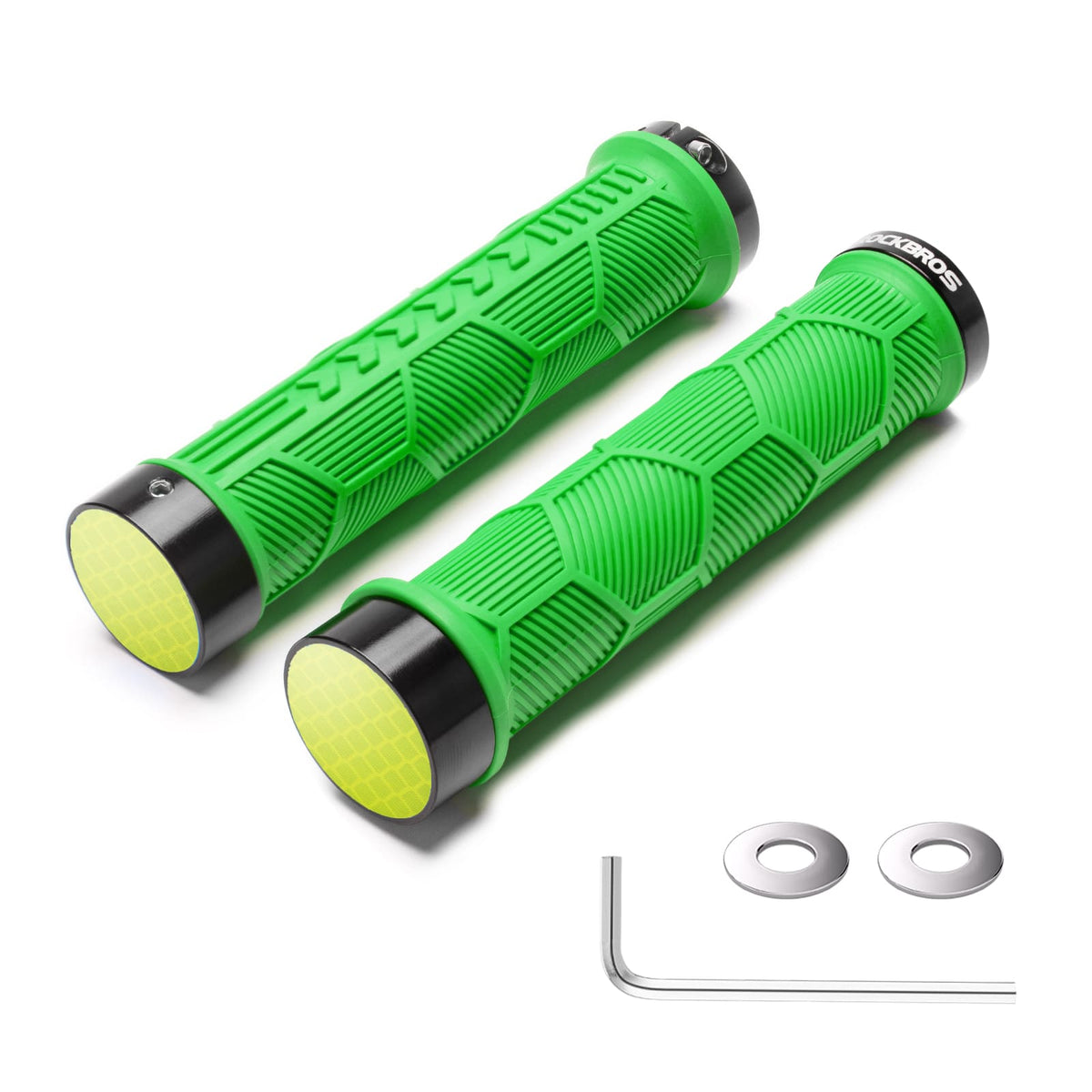 ROCKBROS Poignées de vélo à double serrage pour guidons de 22,2 mm