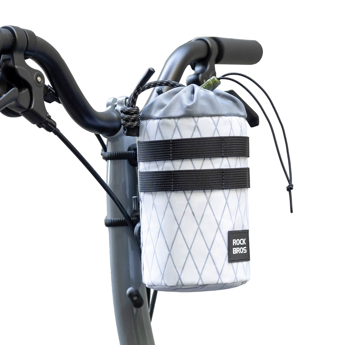 ROCKBROS Sacche de guidon de vélo 1.2L pour bouteilles Ø10 cm
