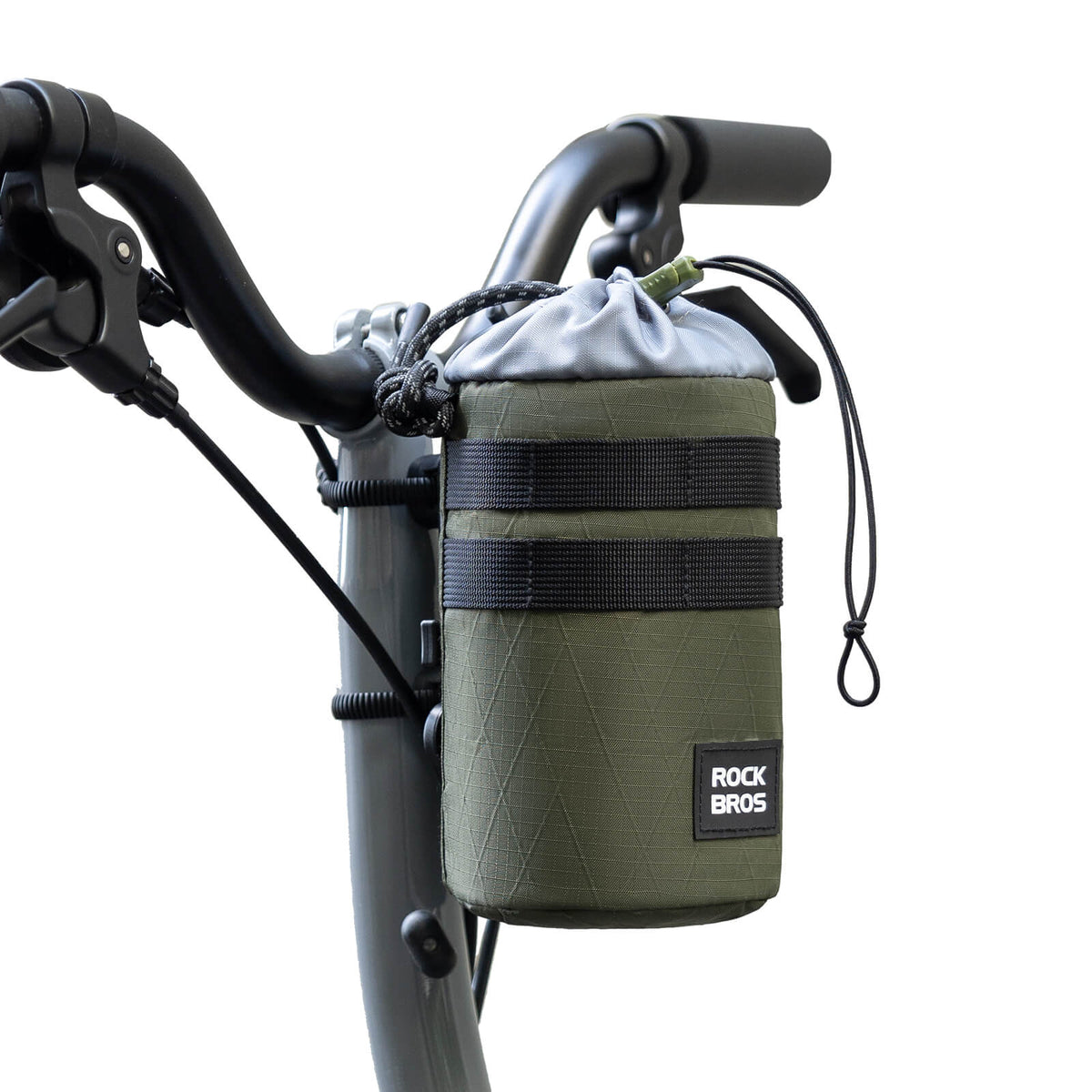 ROCKBROS Sacche de guidon de vélo 1.2L pour bouteilles Ø10 cm