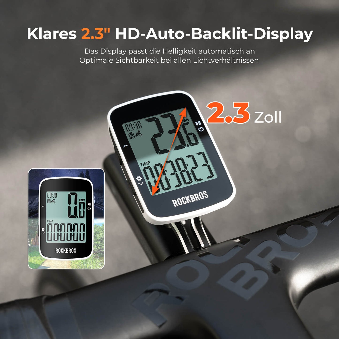 Compteur de vélo sans fil R1 ROCKBROS