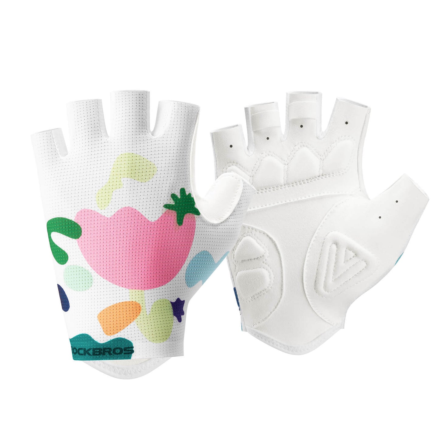 Gants de cyclisme demi-doigts ROCKBROS, respirants en SBR