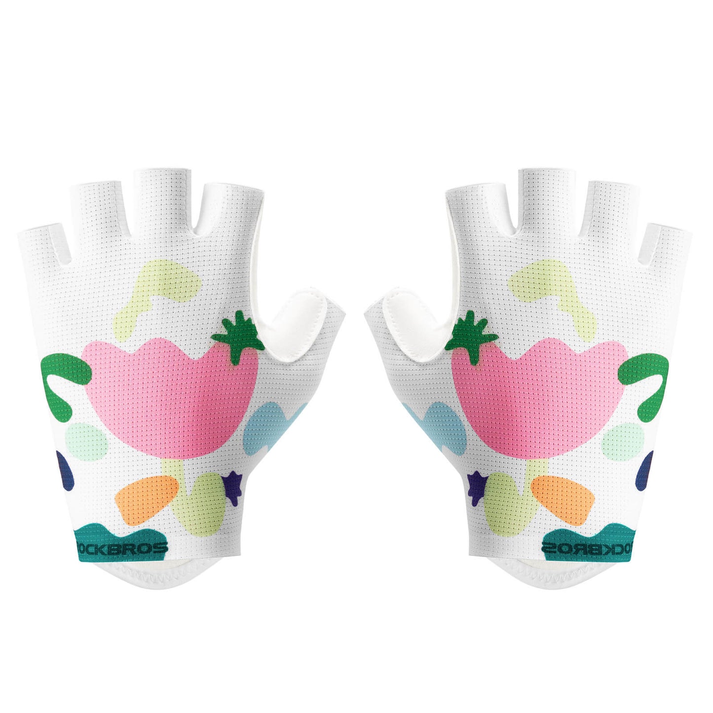 Gants de cyclisme demi-doigts ROCKBROS, respirants en SBR