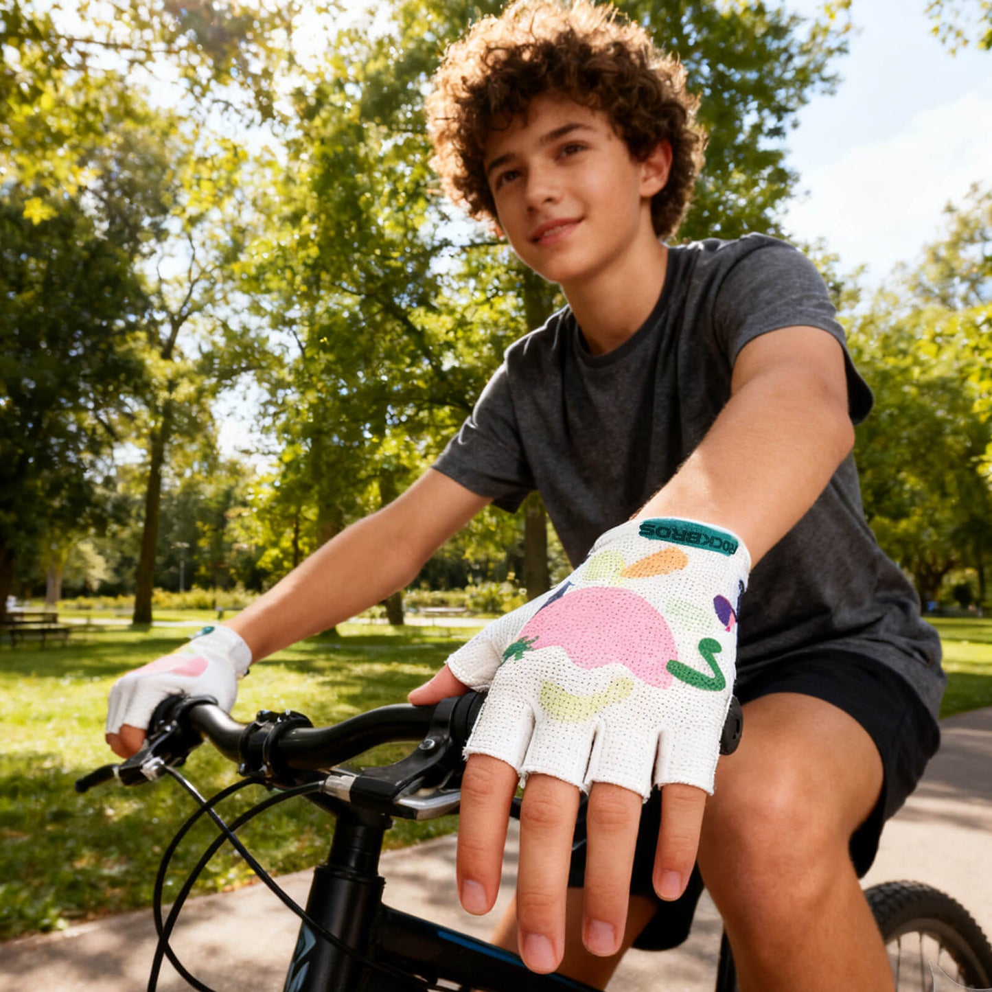 Gants de cyclisme demi-doigts ROCKBROS, respirants en SBR