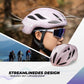 ROCKBROS Casque de vélo 58-62cm Réglable Casque urbain Ventilation Unisexe