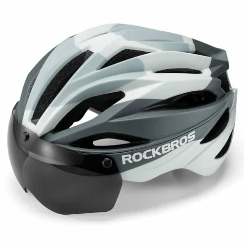 Casque de vélo ROCKBROS Casque MTB Magnétique Amovible avec Visière