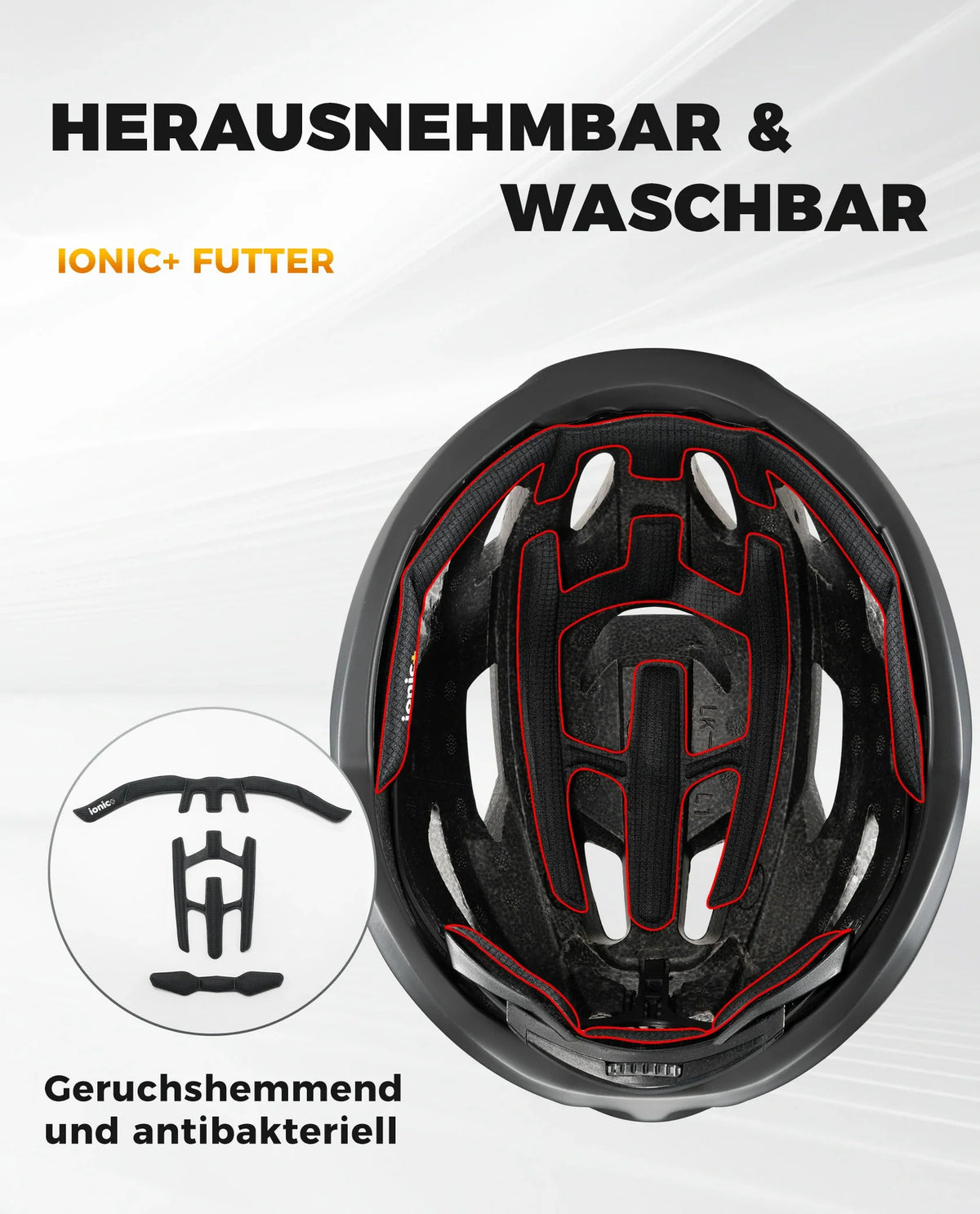 ROCKBROS Casque de vélo Sport VTT Casque de protection Respirant 54-58cm
