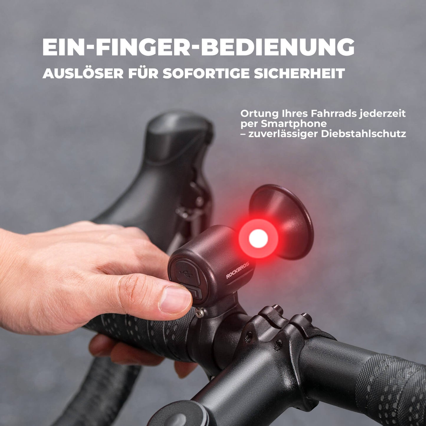 Sonnette de vélo électrique, tonalité de 120 dB, étanche IPX5, suivi smartphone, ROCKBROS