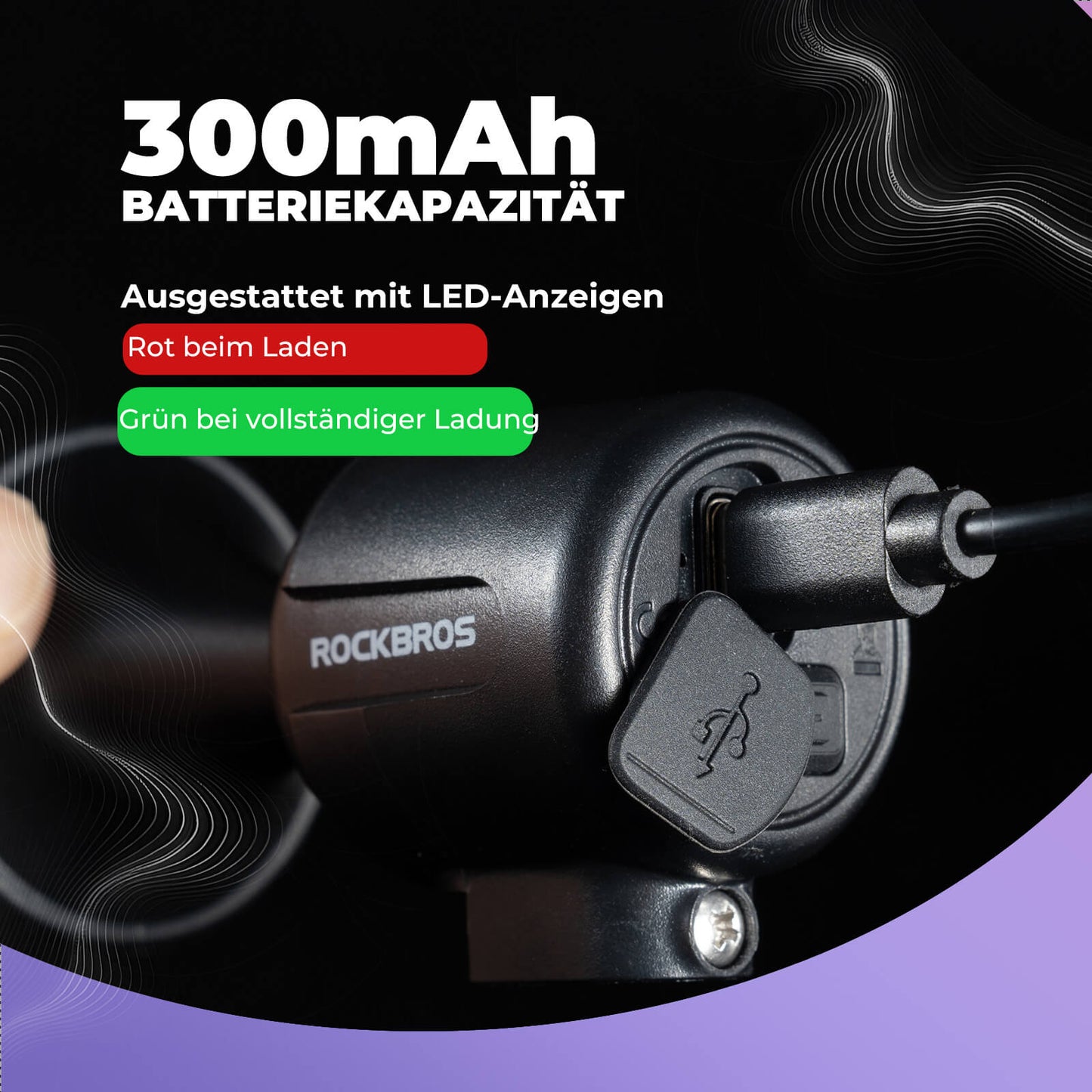 Sonnette de vélo électrique 120 dB pour guidons de 22,2/25,4/31,8 mm ROCKBROS