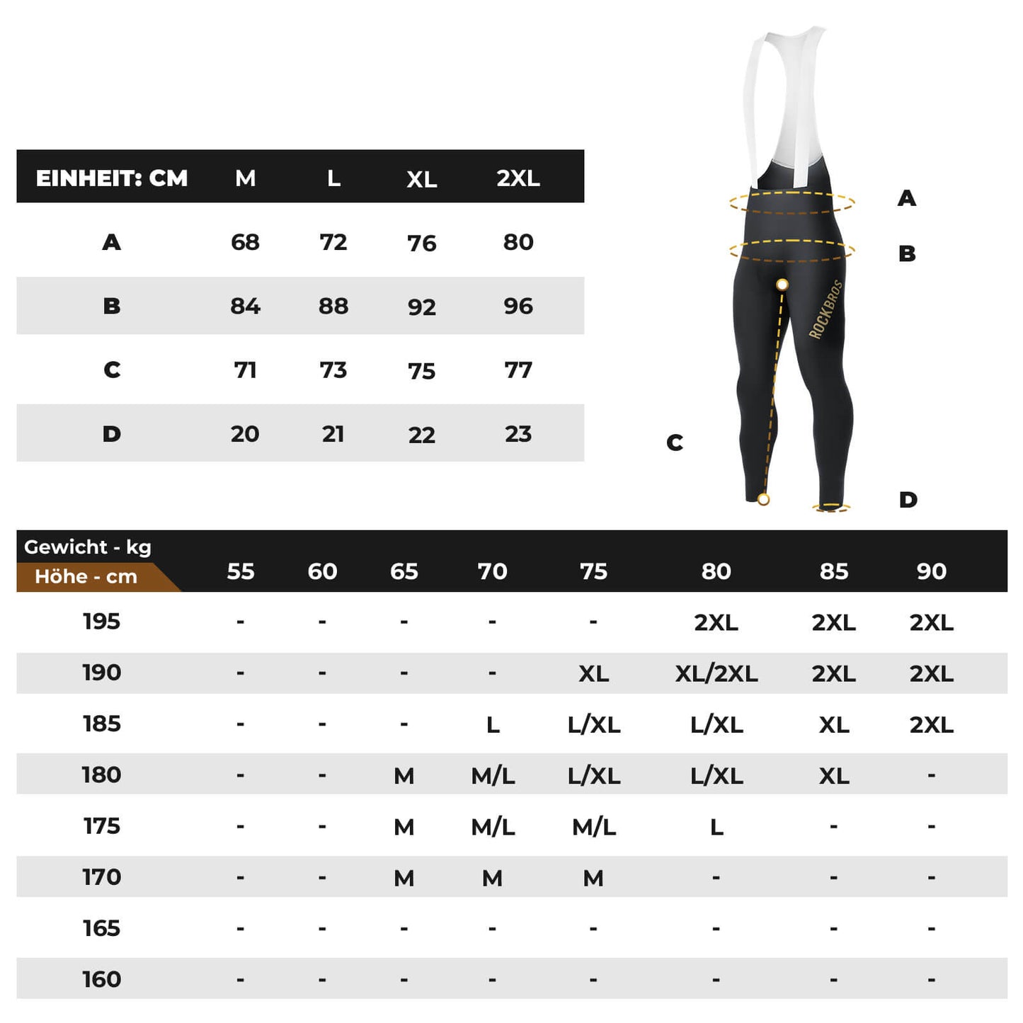 Cuissard de cyclisme long rembourré pour homme ROCKBROS