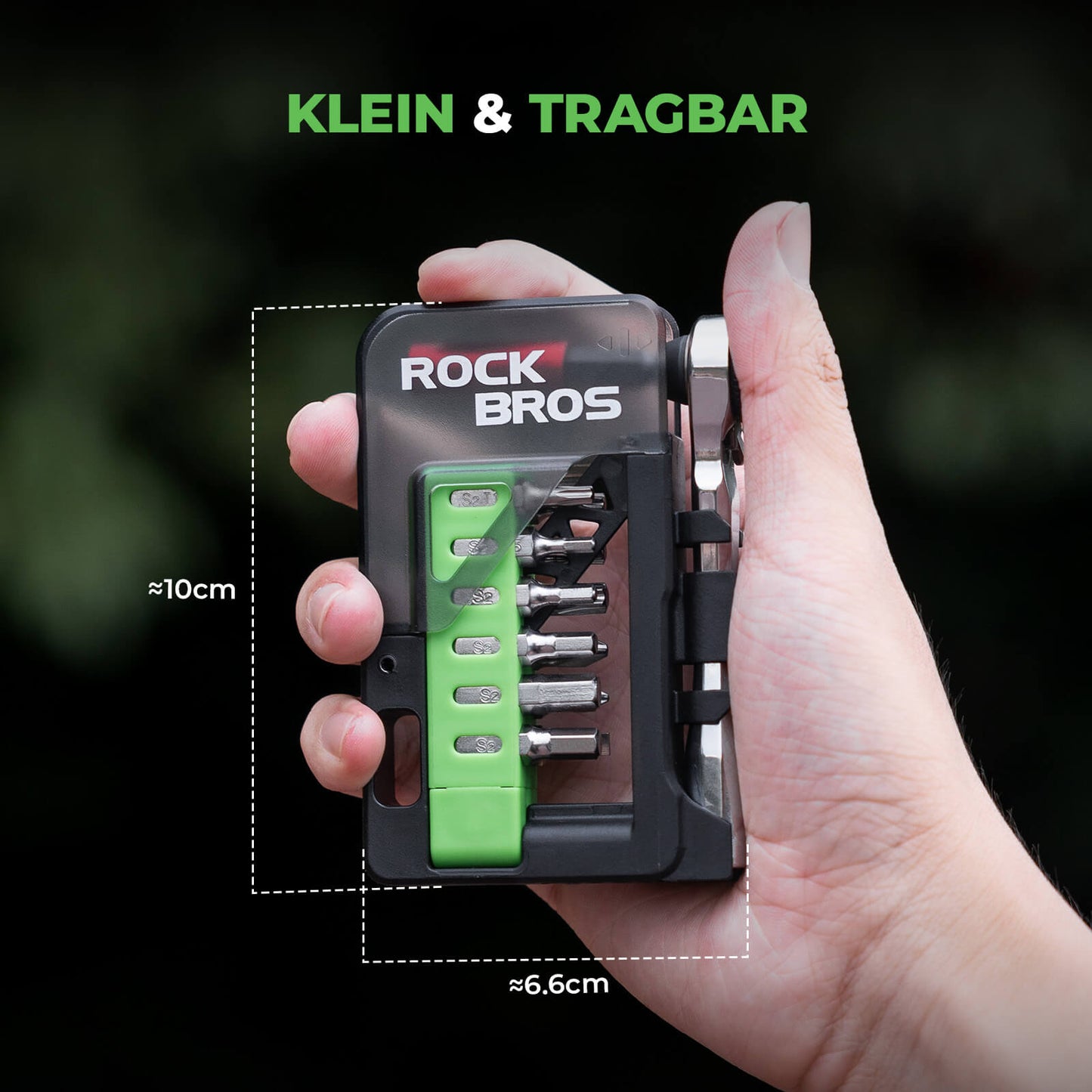 Kit d'outils magnétiques pour vélo avec clé à cliquet ROCKBROS