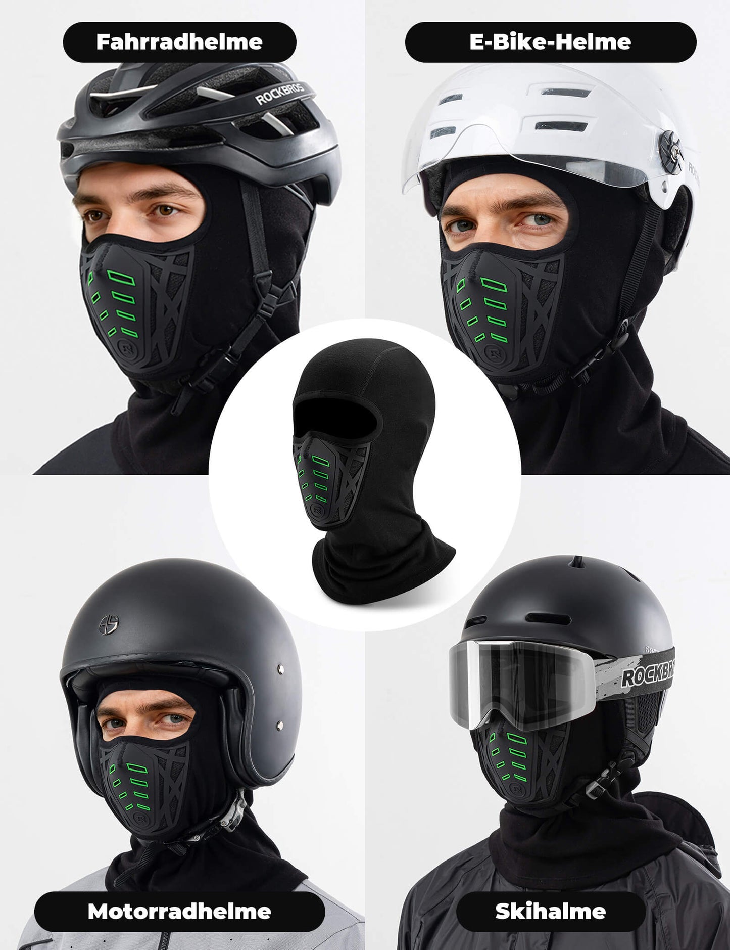 Capuche de lestage multifonctionnelle, coupe-vent et anti-poussière, respirante avec protection du cou, ROCKBROS