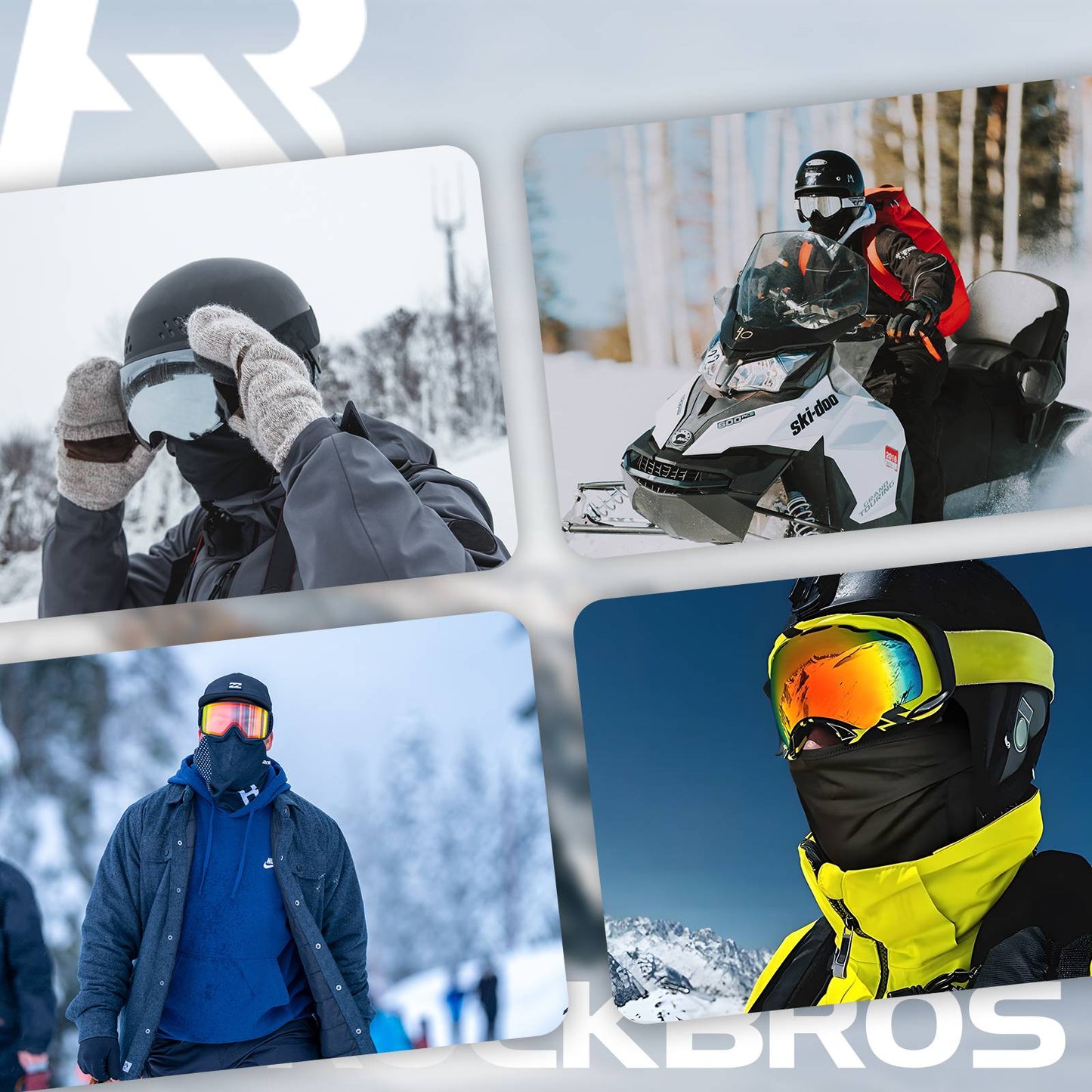 Cagoule multifonctionnelle en polaire, masque doux pour le visage, écharpe tubulaire ROCKBROS