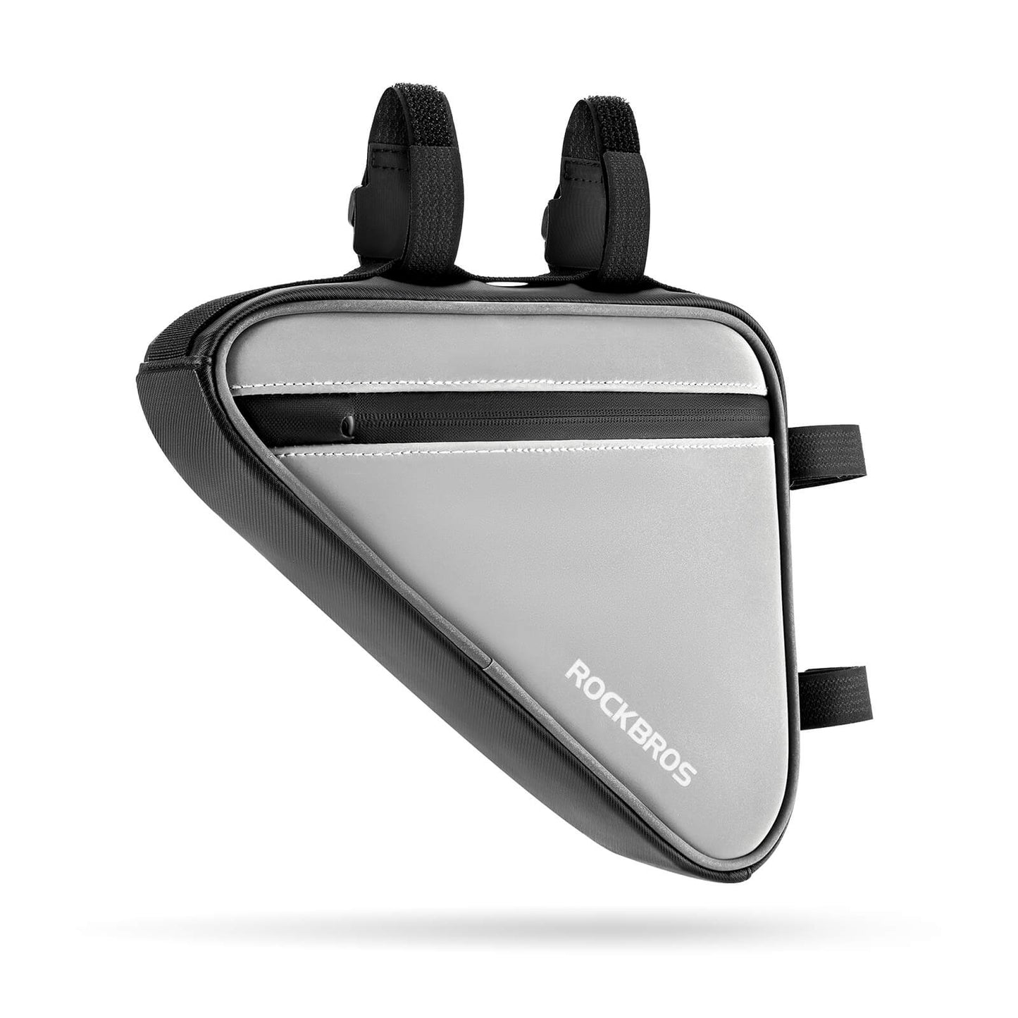 Sacoche de vélo, sacoche de cadre réfléchissante, sacoche triangulaire, 0,9 L, ROCKBROS