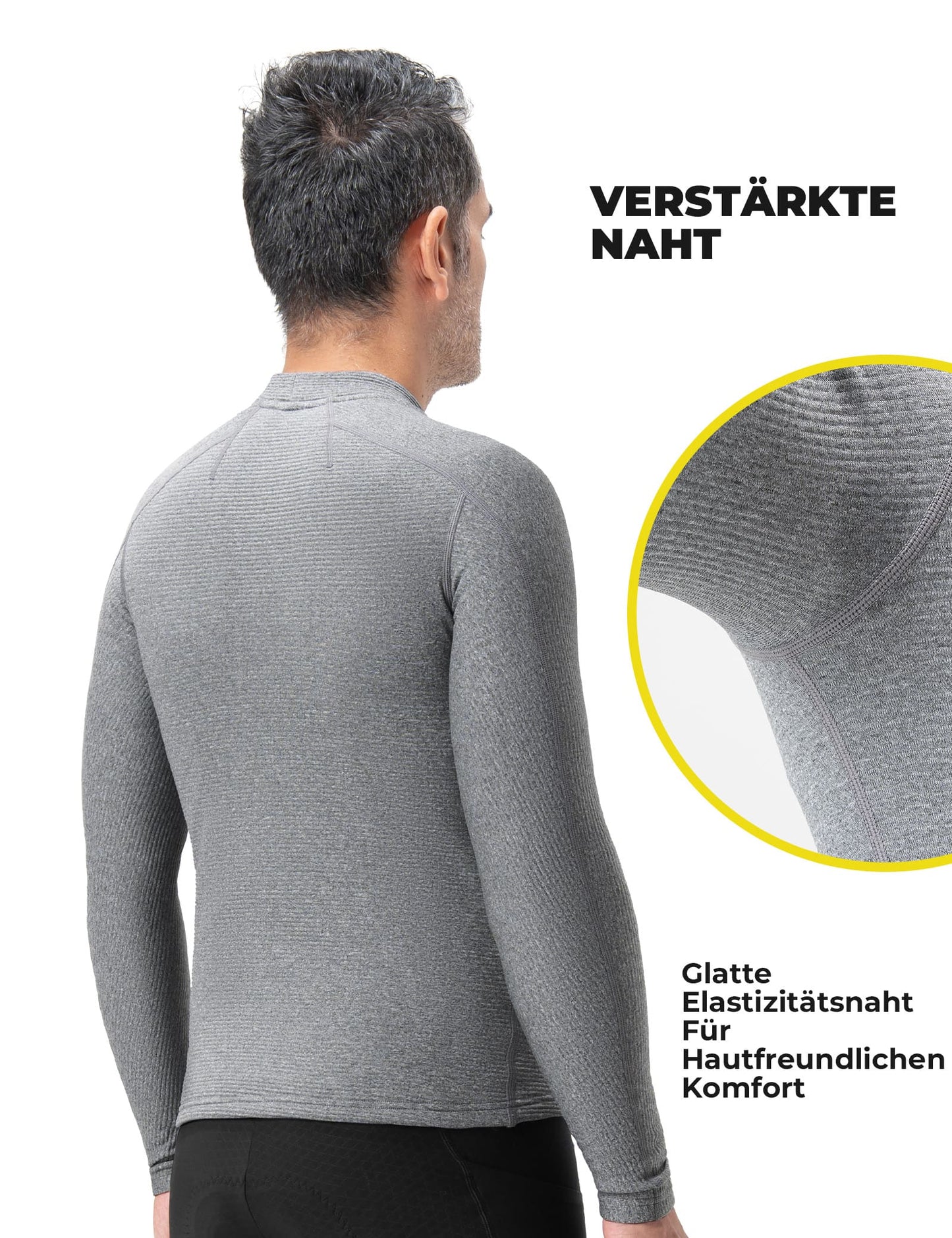 Sous-vêtements de cyclisme double couche, réfléchissants, thermiquement isolés, pour hommes, ROCKBROS