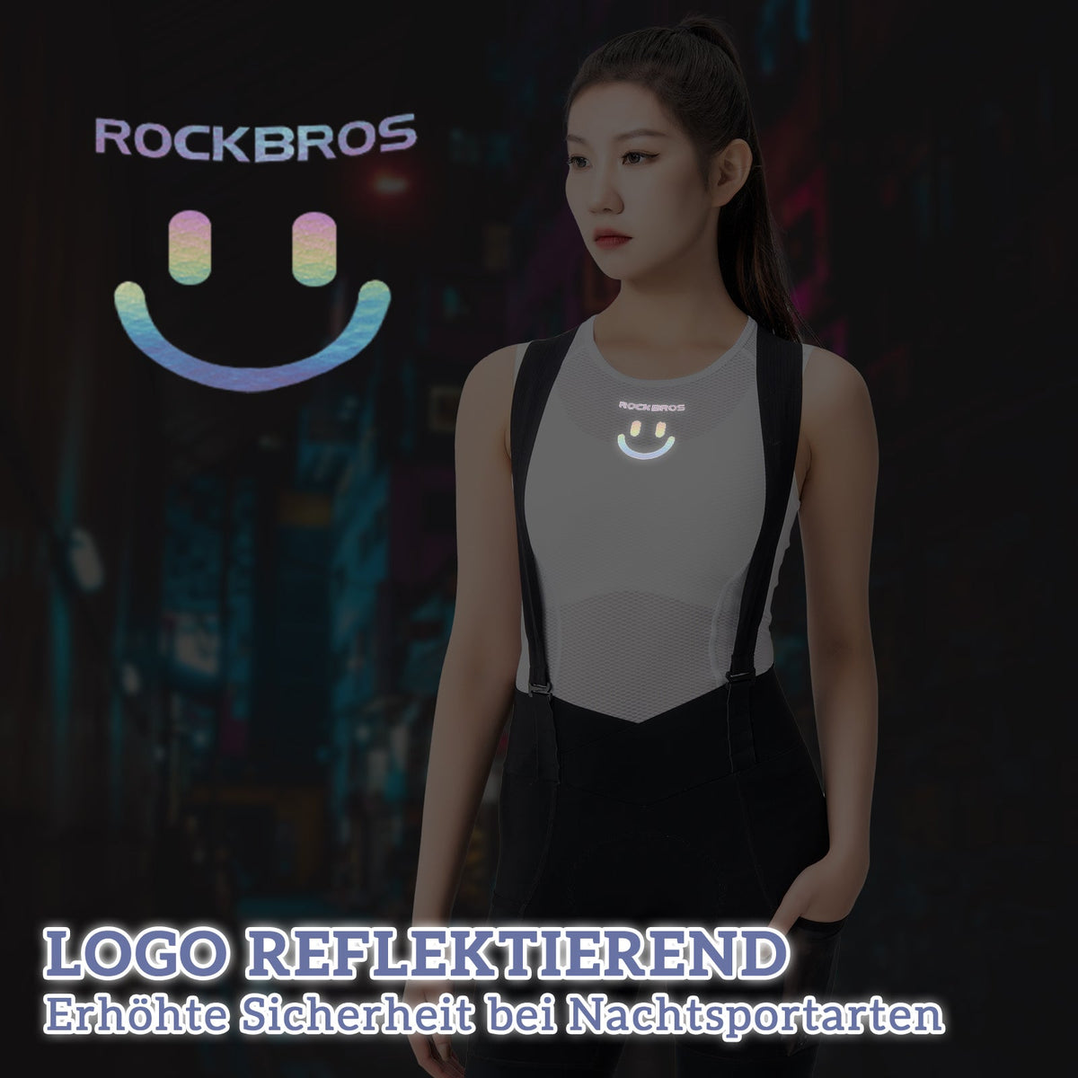 ROCKBROS Débardeur sportif femme respirant baselayer sous-vêtement pour le cyclisme