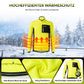 Ensemble veste et pantalon de cyclisme homme, jaune, coupe-vent et chaud, idéal pour l'hiver et les sports de plein air, ROCKBROS