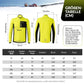 Ensemble veste et pantalon de cyclisme homme, jaune, coupe-vent et chaud, idéal pour l'hiver et les sports de plein air, ROCKBROS