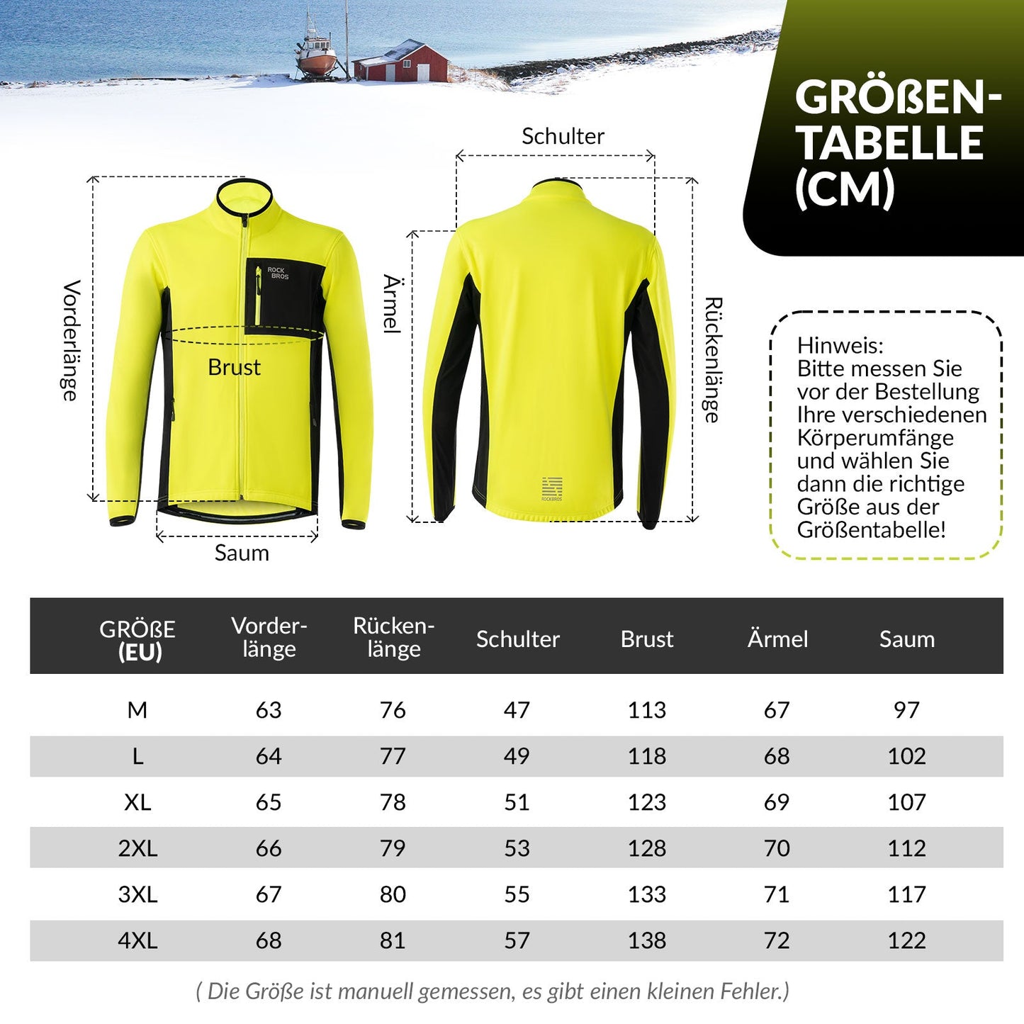 Ensemble veste et pantalon de cyclisme homme, jaune, coupe-vent et chaud, idéal pour l'hiver et les sports de plein air, ROCKBROS
