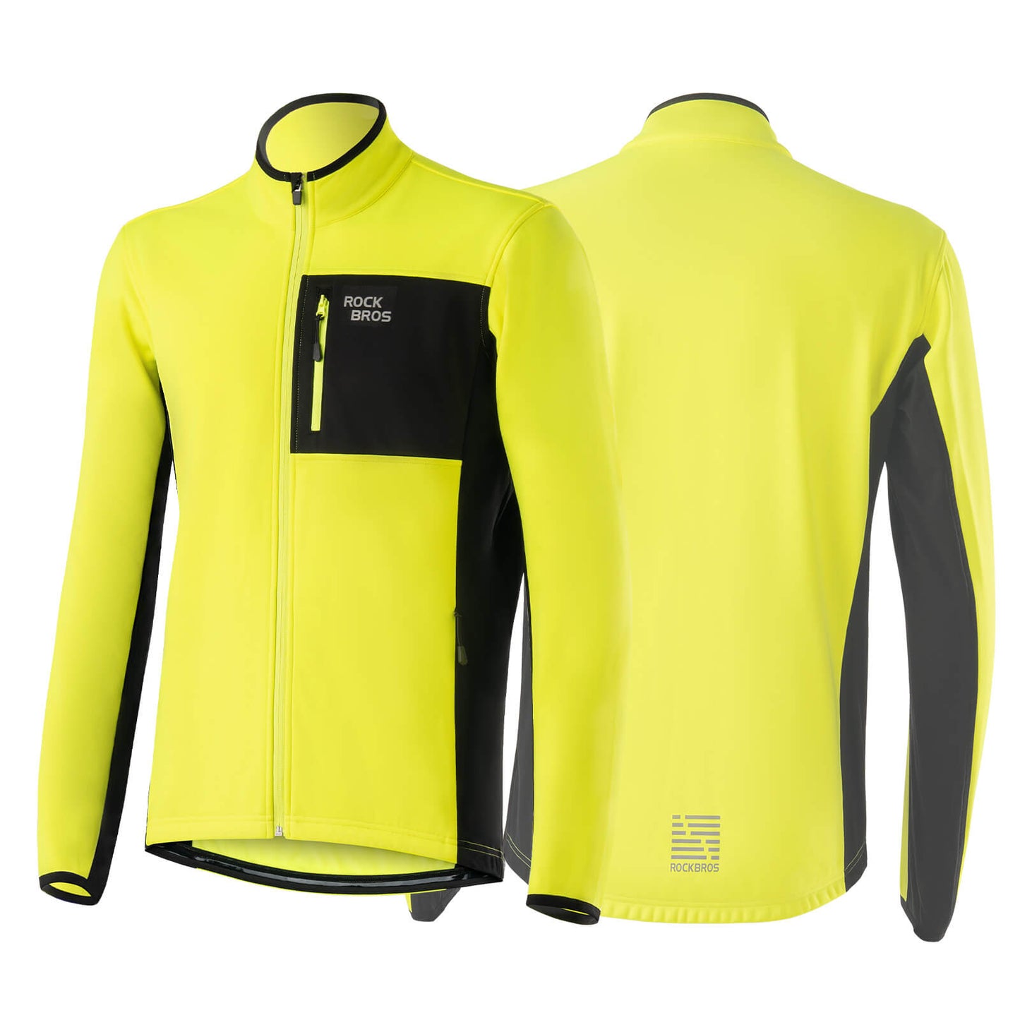 Veste de cyclisme d'hiver pour homme, coupe-vent, chaude et idéale pour la randonnée, ROCKBROS