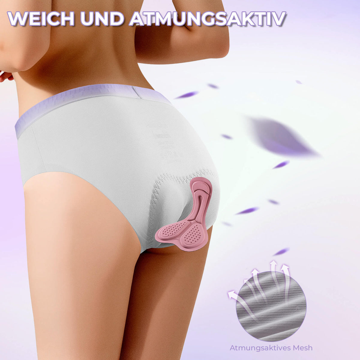 ROCKBROS Culotte de vélo pour femme Respirante 4D Rembourrée Cuissard de cyclisme Élastique