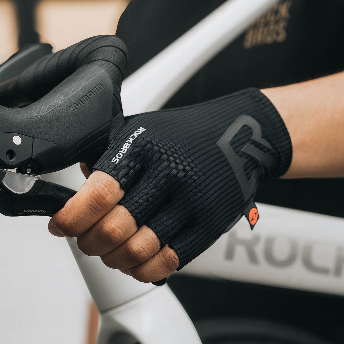 ROCKBROS Gants de vélo mi-doigts Elastic Interface®
