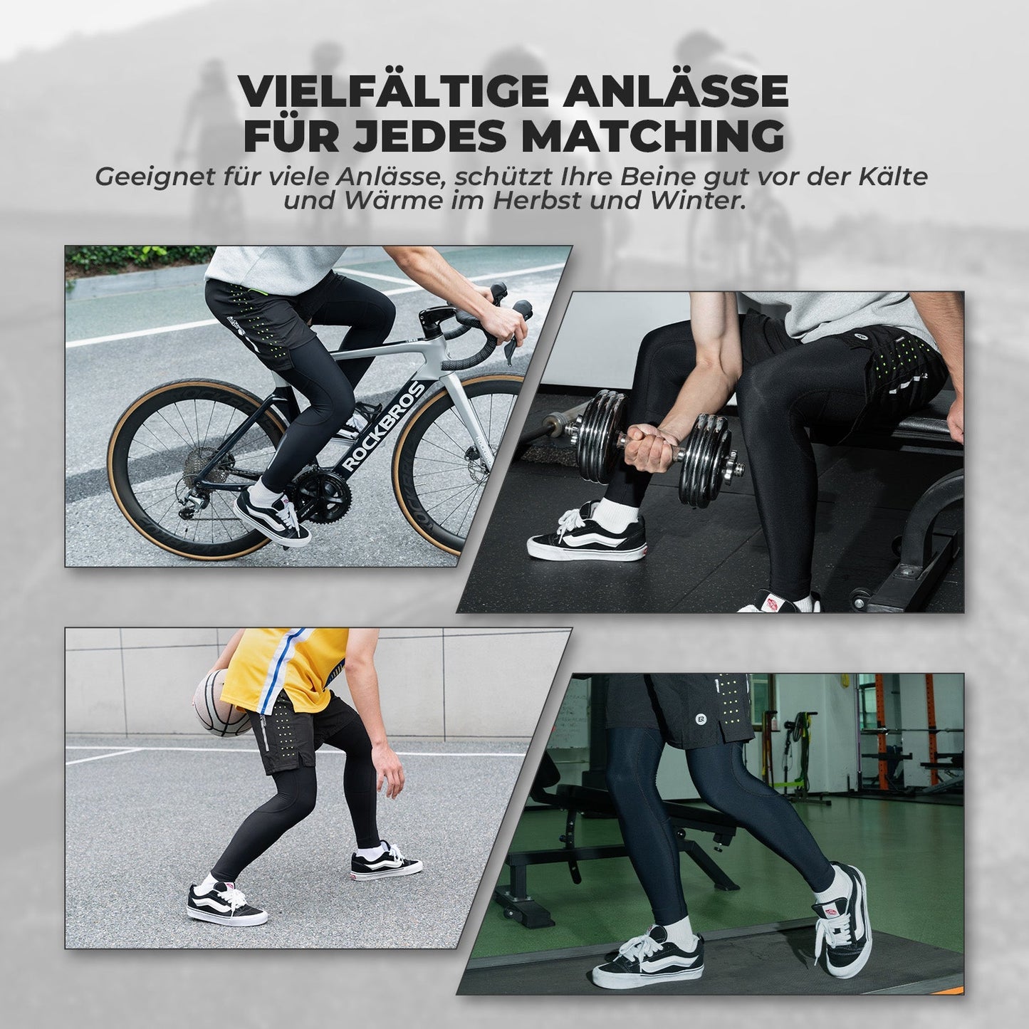 Guêtres de cyclisme, genouillères d'hiver antidérapantes pour hommes et femmes, ROCKBROS