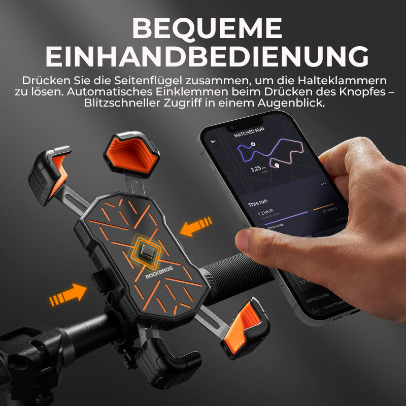 ROCKBROS Support de téléphone pour vélo rotatif 360° pour 4,5-7,2 pouces