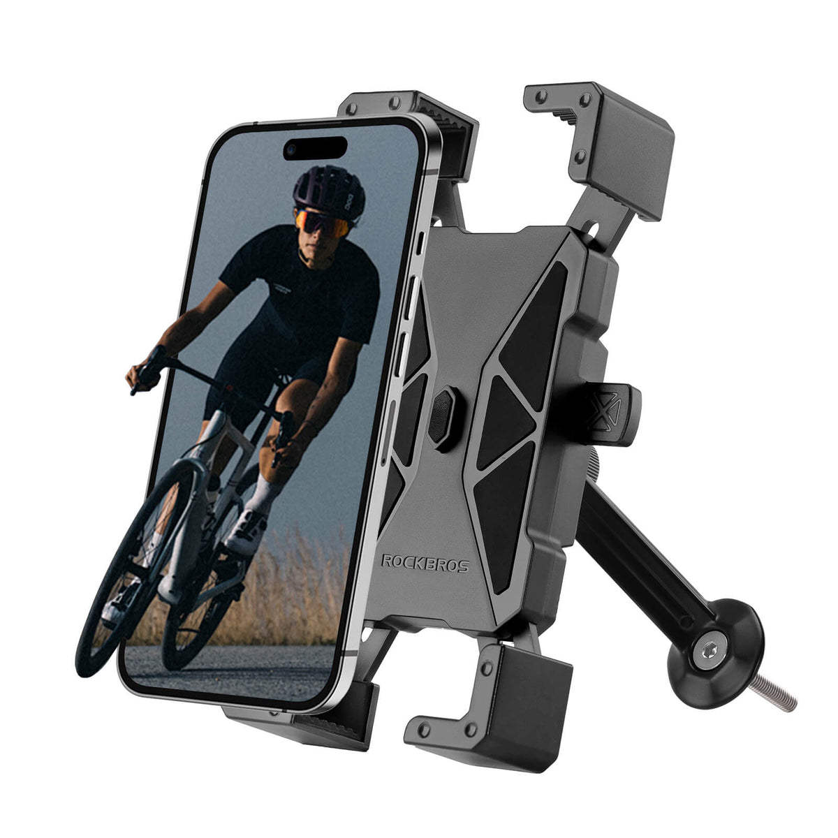 ROCKBROS Support de téléphone pour vélo rotatif 360° pour téléphones 4.5~7.2"