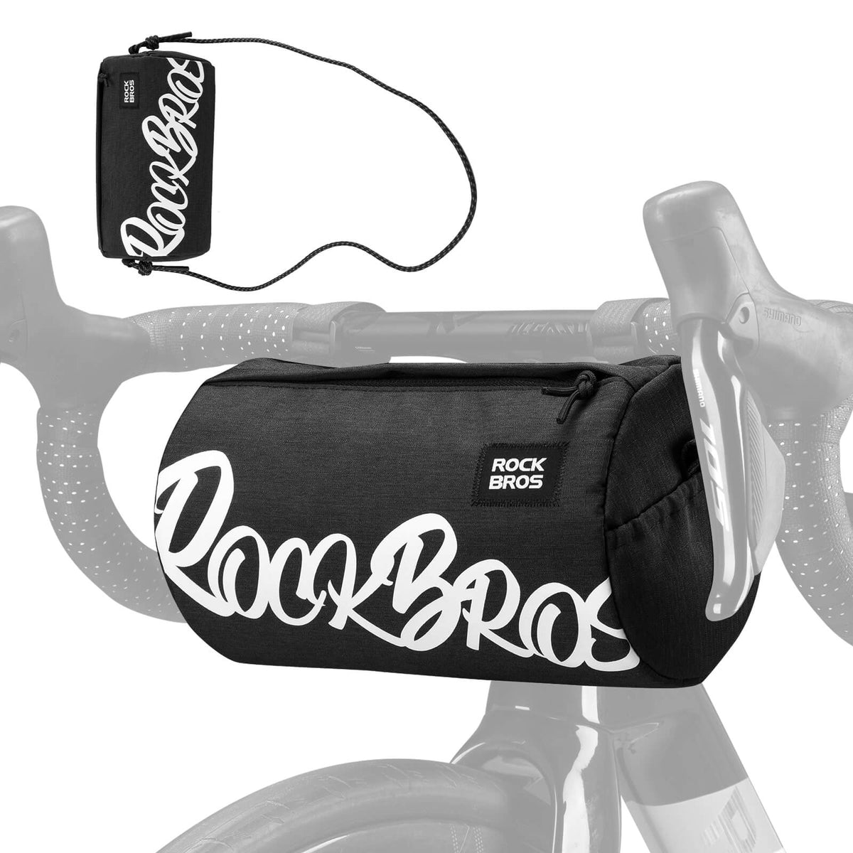 ROCKBROS Sac de guidon Compact avec Bandoulière 2L/3,6L - SketchRide Series