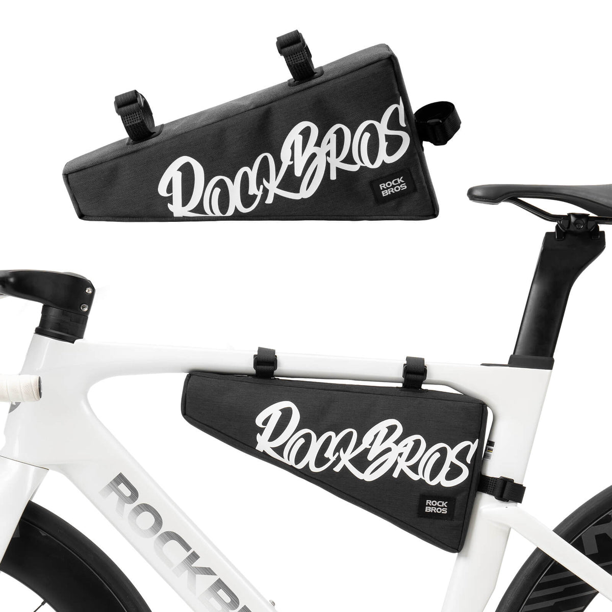 ROCKBROS Sac de cadre avec fermeture scratch 1,9L - SketchRide Series