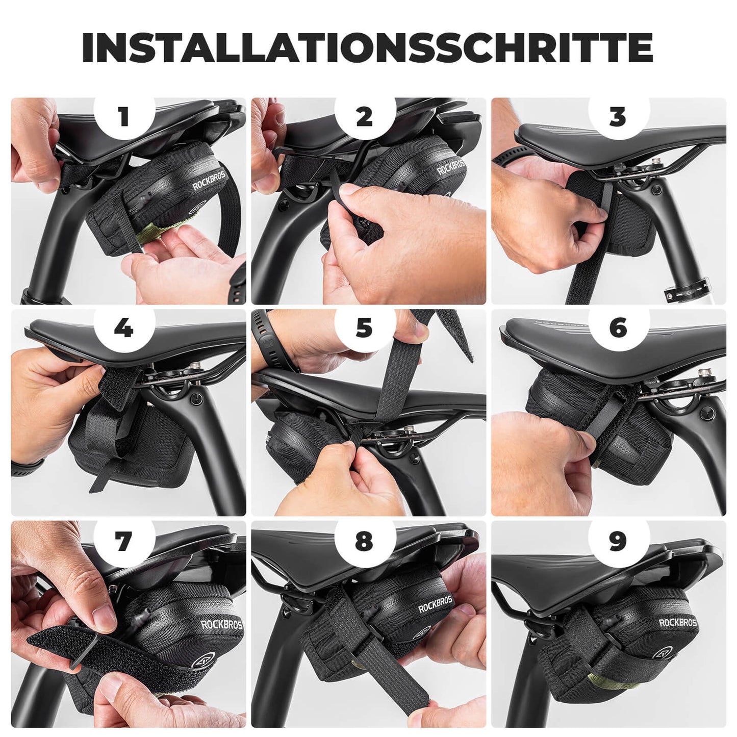 Sacoche de selle compacte pour vélo de route et VTT ROCKBROS