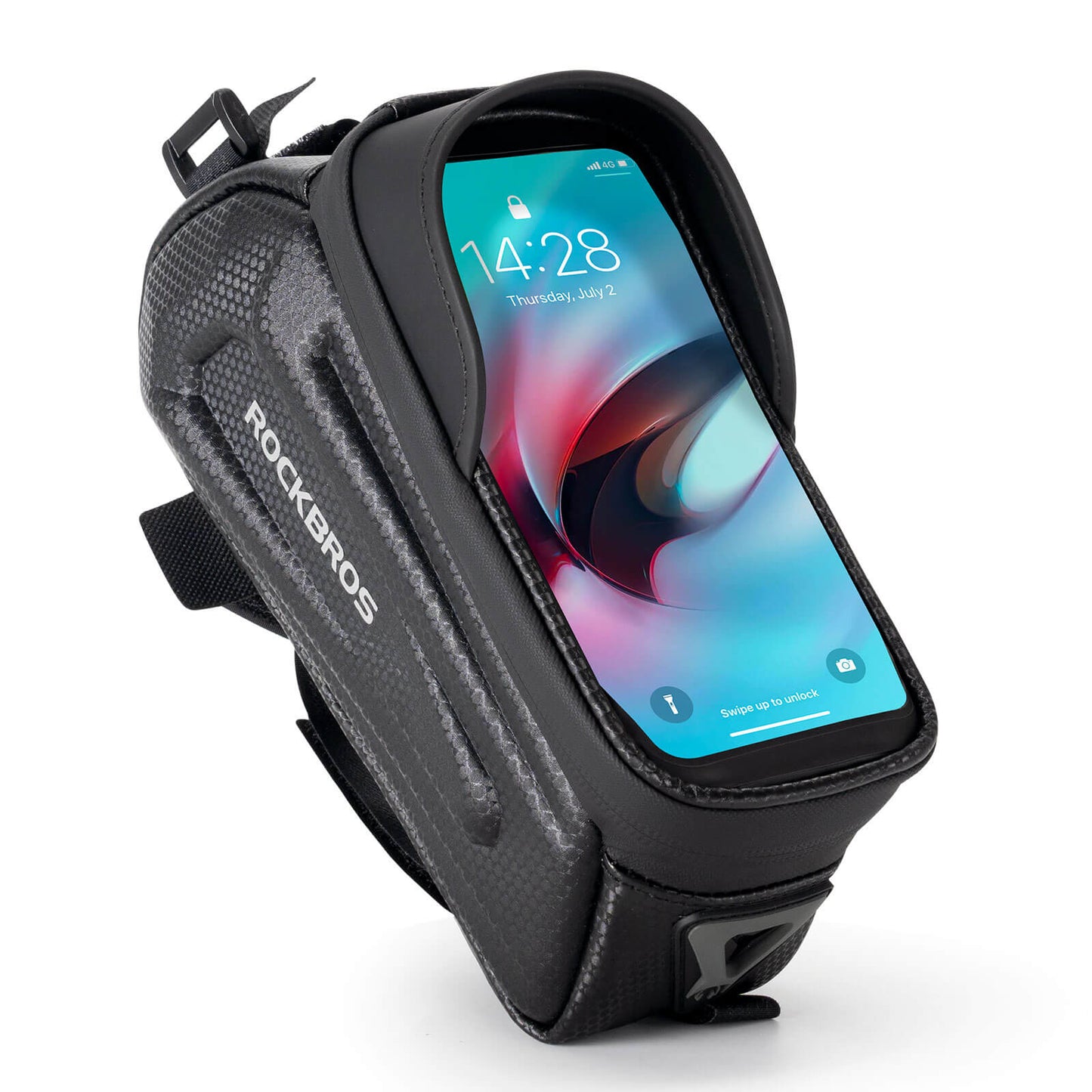 Sacoche de vélo imperméable, étui de téléphone portable avec écran tactile en TPU, ROCKBROS