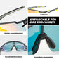 ROCKBROS Lunettes de vélo photochromatiques Solaires Protection UV400