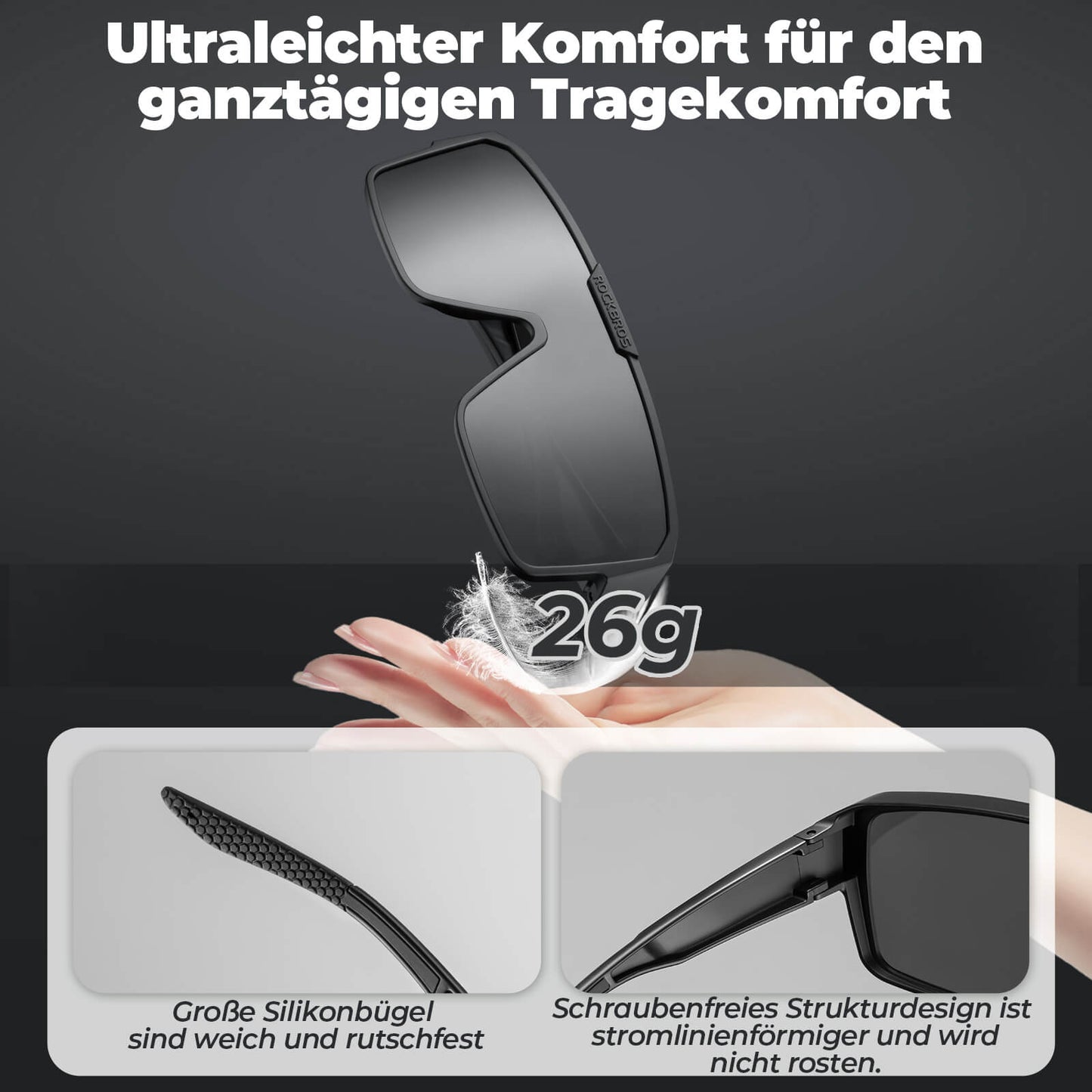 Lunettes de cyclisme polarisées, lunettes de soleil d'extérieur, lunettes de protection, VTT, vélo de route, ROCKBROS