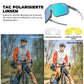 Lunettes de cyclisme, lunettes de soleil polarisées, protection UV, plaquettes nasales interchangeables, modèle femme/homme, ROCKBROS