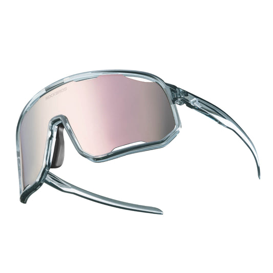 Lunettes de cyclisme, lunettes de soleil polarisées, protection UV, plaquettes nasales interchangeables, modèle femme/homme, ROCKBROS