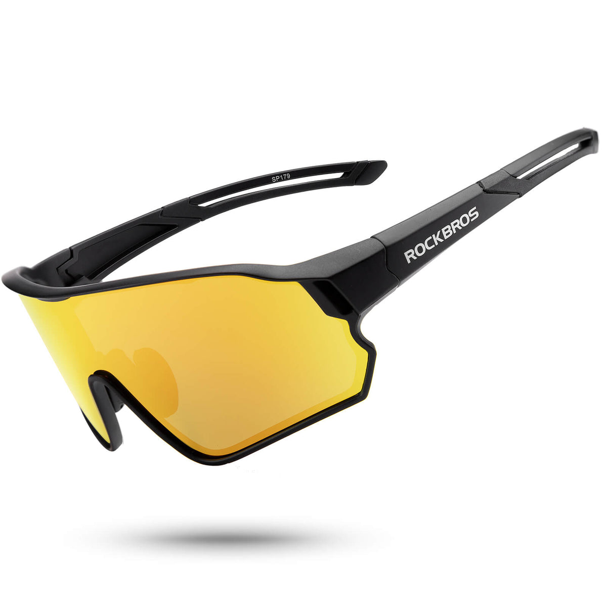 ROCKBROS Lunettes de vélo polarisées ultra-légères (UV400)