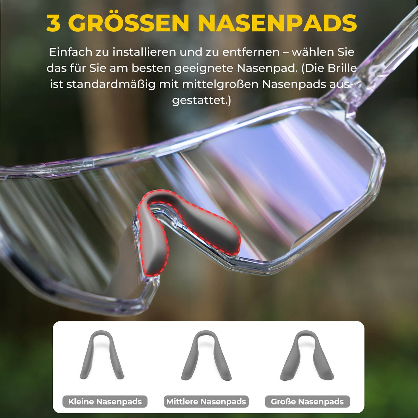 Lunettes de cyclisme, lunettes de soleil photochromiques, protection UV, plaquettes nasales interchangeables, modèle femme/homme, ROCKBROS